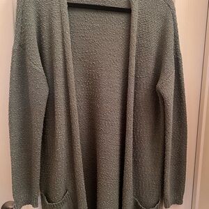 Sage Green Women's Tunic length sweater